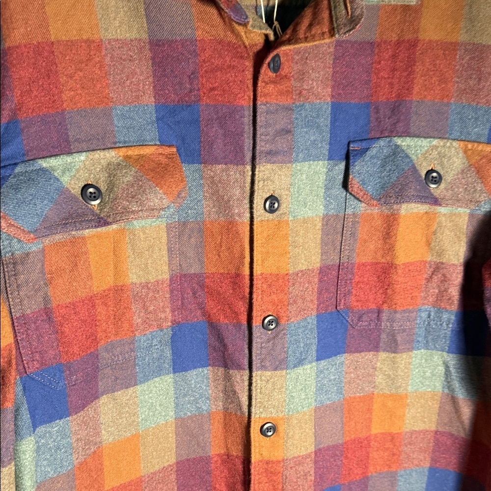 Patagonia Men's Plaid Flannel Shirt - Multi-Color Large - Picture 5 of 11